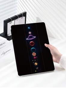1个星空宇宙图案平板电脑保护套，兼容(A16) 11英寸第11代（2025款）、第10代/10.2英寸、Pro 11（2021/2020款）、Mini4/5/6、Galaxy Tab A8 10.5英寸（2022款）、Matepad 10.4/Tab，带笔槽，防摔，带支架，可作为2026年情人节/新年礼物 - 彩色 - 查看 2