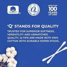 Cotton Swabs For Hygiene And Beauty Care Original Cotton Swab Made With 100% Cotton 375 Count - 375 cái - Xem 3