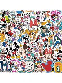 Disney 50张迪士尼官方授权乙烯基贴纸 米奇和朋友们 防水卡通贴纸 可贴在水瓶、笔记本电脑、手机、汽车、安全帽、保险杠上 朋友趣味情人节礼物 - DSN-005 - 查看 6