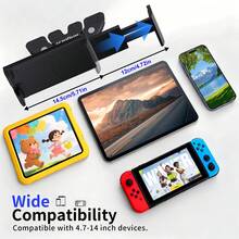 xnyocn New Car CD Slot Tablet Holder Compatible With Tablets And Phones 360° Adjustable Fits Devices 4.7-14 Inches Driver-Specific In-Car Mount - Black - View 11