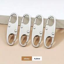 4个多功能拉链夹弹簧扣防盗装置，适用于背包、登山包，安全防盗弹簧锁 - 4個裝 - 查看 9