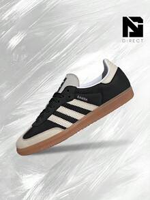 Adidas Samba OG Black Wonder White (Women's)– Women's Lifestyle Sneakers – Shose For Woman-Vintage-Autumn & Winter-Inspired Running Shoes, Shock-Absorbing Comfort, Gym To Streetwear Casual Wear - Prefect Thanks Giving Day & Chrismas Gift-IE5836 - 黑與白 - 查看 1