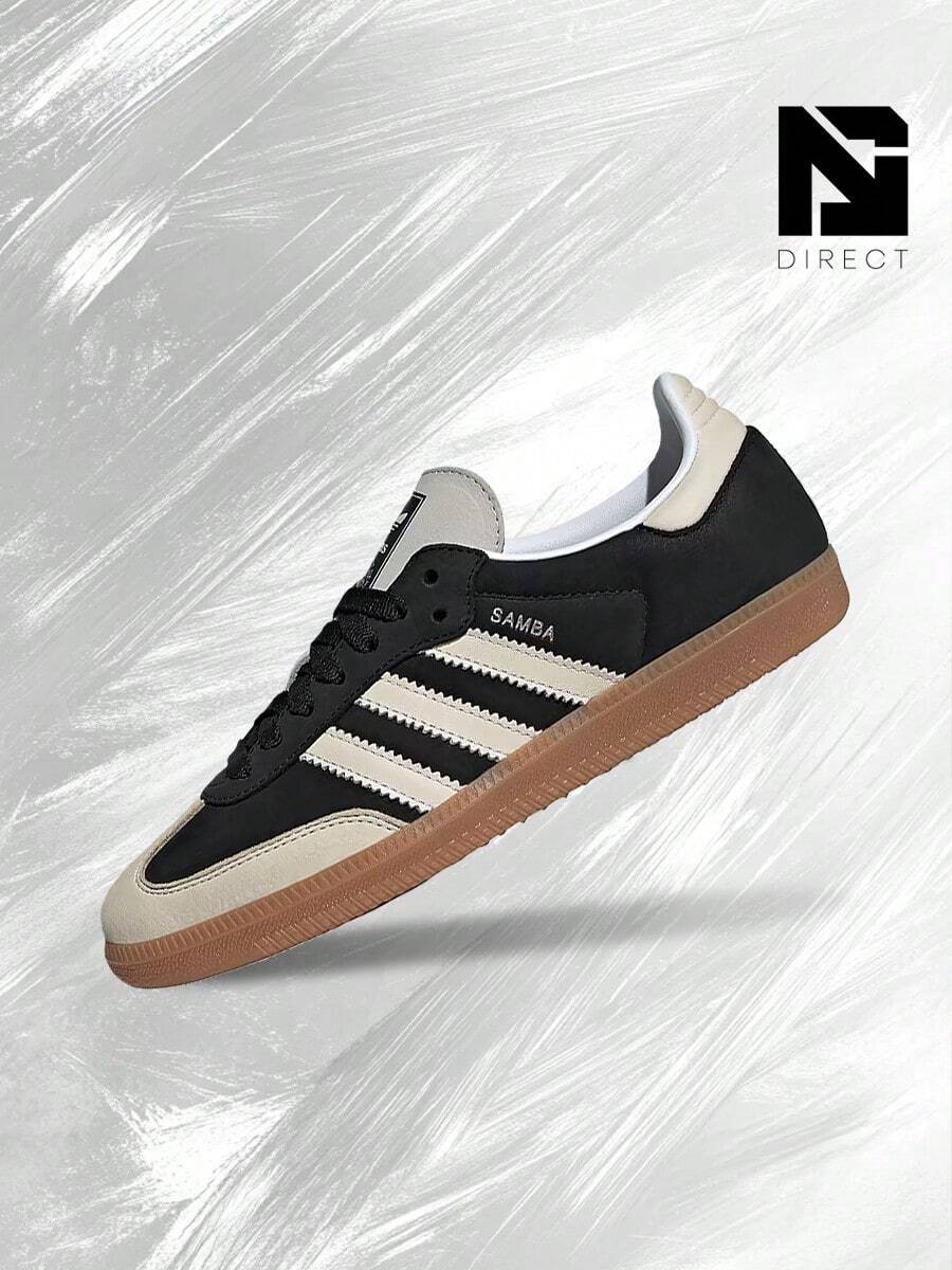 Adidas Samba OG Black Wonder White (Women's)– Women's Lifestyle Sneakers – Shose For Woman-Vintage-Autumn & Winter-Inspired Running Shoes, Shock-Absorbing Comfort, Gym To Streetwear Casual Wear - Prefect Thanks Giving Day & Chrismas Gift-IE5836 - 黑與白 - 查看 1