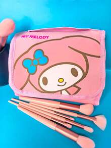 1pc Sanrio High Capacity Foldable Cartoon Cosmetic Bag, Cute Travel Portable Makeup Organizer ,Makeup Bag - Multicolor - View 5