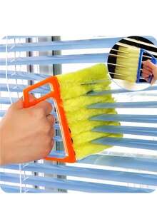 1/2pcs Portable Double-Sided Crevice Cleaning Brush, Wear-Resistant Nylon Bristles, No Scratch, Dead Corner Cleaning Tool, Non-Slip Handle, Easy Storage, Suitable For Dorm Window Sill/Door Track/Venetian Blinds/Rental House/Home Appliance Crevices/Kitchen & Bathroom Corners/Small Spaces, Creative & Practical Graduation Gift For Tenants & Students - A - Xem 7