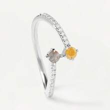 925 Sterling Silver Elegant Pave Zirconia Clover Adjustable Ring, Designed For Girls, Fashionable & Unique Designer Jewelry - Ring - View 9