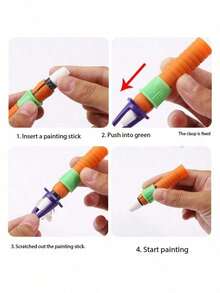 4pcs Pencil Extender & Sharpener, Multi-Function Pencil Extender To Extend Pencil Lifespan - Multicolor - View 9