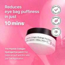Pink Peptides Collagen Hydrogel Eye Patch For Puffy Eyes And Dark Circles, Under Eye Mask(60 Patches) |       DEPUFFS UNDER-EYE BAGS IN JUST 10 MINUTES Authenticity Guaranteed XXVK - 1pcs - View 7