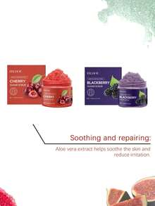 120克樱桃/糖身体及足部磨砂膏，富含乳木果油和海盐，温和去除角质，清洁、保湿并滋养肌肤。 - 多種香型 - 查看 6