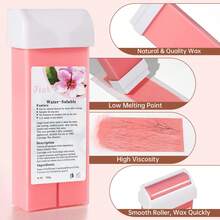 Double-Sided Wax Strips, Suitable For Bikini Line, Brazilian Waxing, Unisex, Can Be Used On Face, Arms, Legs, Back, Armpits, Rose Scented, Suitable For Multiple Skin Tones - Pink - View 3