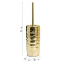 Timber & Thread   Gedy 4-Piece Bathroom Sets Ceramic Gold Kelly Bathroom Accessory Set Including Soap Dish Toothbrush Holder Textured Finishdcf - Gold - View 4