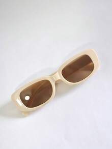 Children's Sunglasses With UV400 Protection, Retro Classic Design For Boys And Girls, Fashionable - Màu be - Xem 1