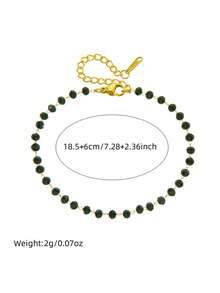 2pcs Luxury Handmade Beaded Jewelry Set - Black - View 7