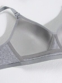 3pcs/Pack Comfortable Sports Bra For Teen Girls, 13-16Y Wire-Free Thin Cup, Breathable Adjustable Straps For Adolescent Development - Multicolor - View 5