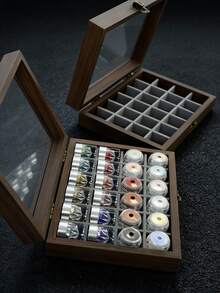 24pcs Premium Magic Mirror Nail Powder, 24 Super Bright Magic Mirror Makeup Powder, DIY Nail Art And Nail Accessories, Including Storage Box, Nail Decorations Opal Nail Powder (No Color Card Display Board) - Multicolor - View 6