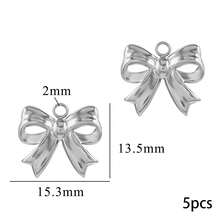 5-Piece 304 Stainless Steel Butterfly Pendants DIY Jewelry Making Components Suitable For Handmade Earrings And Necklaces - Butterfly - View 20
