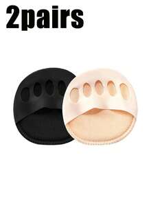 10/4/2/1 Pairs Front Foot Pads, Pain-Relieving Sweat-Absorbing Invisible Toe Socks - Multicolor - View 12