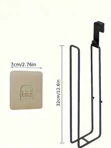 1 cái giá đựng giấy vệ sinh không cần khoan, giá để giấy/khăn tắm bằng sắt, hộp đựng giấy vệ sinh tự dính, giá đựng giấy vệ sinh, giá để khăn giấy, giá đựng khăn giấy thấm hút. - Nhiều màu - Xem 14