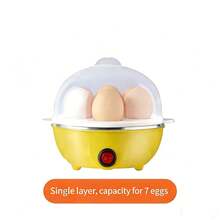A Rapid Egg Cooker, Steamer For Eggs, Easy-To-Peel Shells, Hard-Boiled Eggs, Soft-Boiled Eggs, Semi-Boiled Eggs, Egg Cooker, Frying Pan, Hard-Boiled Eggs, Kitchen Appliance, Multi-Functional Egg Cooker - White - View 12