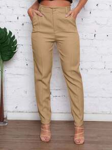 LULURUNM Women's Clothing/ Wide-Leg Pants/ Tailoring - 杏色 - 查看 1
