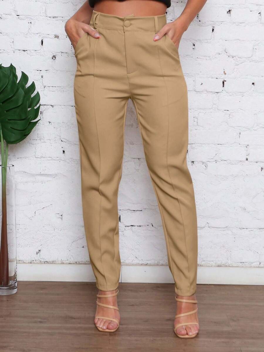 LULURUNM Women's Clothing/ Wide-Leg Pants/ Tailoring - 杏色 - 查看 1