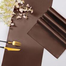 2-Pack Brown Table Runners, Satin Material & 108-Inch Length For Easy & Elegant Table Styling - màu nâu - Xem 2