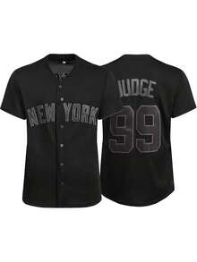 Áo khoác bóng chày thêu số 99, áo thun thể thao nam thường ngày và áo thun tập luyện. - màu đen - Xem 1