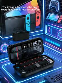 相容於 Switch 2 的便攜式收納盒，便攜硬殼收納袋，相容於 Switch 2 配件的旅行遊戲收納袋，可容納 12 個遊戲卡匣（防撞材質，建議在開放區域通風後使用） - 查看 2