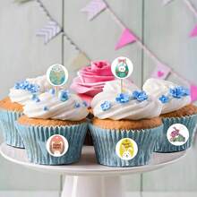 500PCS Tape Round-Easter Egg Stickers Roll Stickers Roll For Scrapbook Journaling Laptop Bumper Skateboard Water Bottles Computer Phone - Random Style - View 7