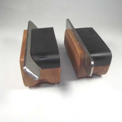 TWO Guitar Fret Bevel Files. 35 & 90 Degree Diamond Files And Beech Handle TF065