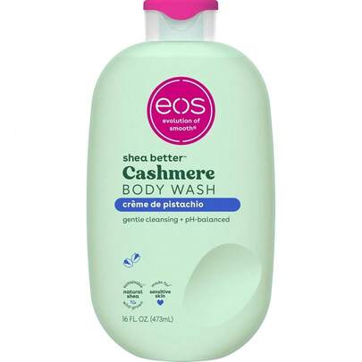 Eos Cashmere Body Wash – Vanilla Cashmere, Moisturizing Body Wash, Creamy Gel Formula, With Shea Butter, Glycerin, Vitamin E, PH Balanced, Sensitive Skin, Vegan, 16 Fl Oz