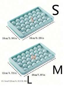 1/2 piezas Molde de bolas de hielo de PP, creativo fabricante de cubos de hielo rosa, cocina [El color puede tener una ligera variación; el tamaño se mide manualmente y puede tener una ligera desviación, el embalaje se distribuirá al azar] - Rosa - Ver 7