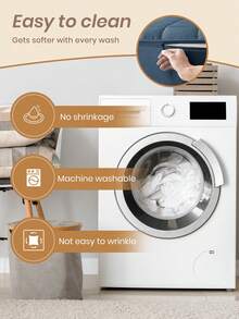 1件装防水六边拉链床垫保护套，绗缝舒适贴身，适用于12英寸厚床垫，适用于单人床/双人床/大号床/特大号床，透气静音，防尘，浅蓝色，亲肤，可机洗，优质拉链床垫套，理想的家居装饰，完美的节日礼物 - 蔚藍(30cm笠高) - 查看 10