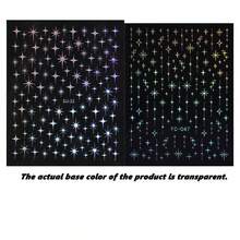 Autocollants pour ongles dorés brillants et étoiles laser - Autocollants en papier pailleté auto-adhésifs avec effet pailleté scintillant, forme de gland, design de dessin animé à usage unique pour manucure et pédicure, décoration d'ongles - Multicolore - Voir 14