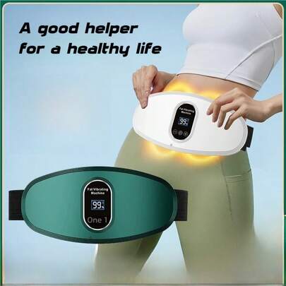 OBOVAY Rechargeable Full Body Massage Belt, USB Charging Waist & Abdomen Massager With Multi-Level Intensity Adjustment, Waist Trainer And Fitness Enhancer, Eliminates Beer Belly And Thighs, Essential Slouchy Person Home Device