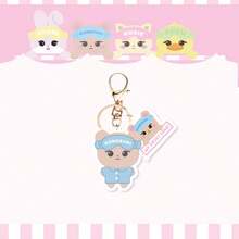 New Acrylic Cartoon Character Keychain Pendant, Black/Pink - Multicolor - View 9