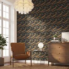 Paper and Wall Self-Adhesive Brick Wallpaper For Bedroom, Living Room, Kitchen, Bathroom - Đá than chì Canjiquinha - Xem 4