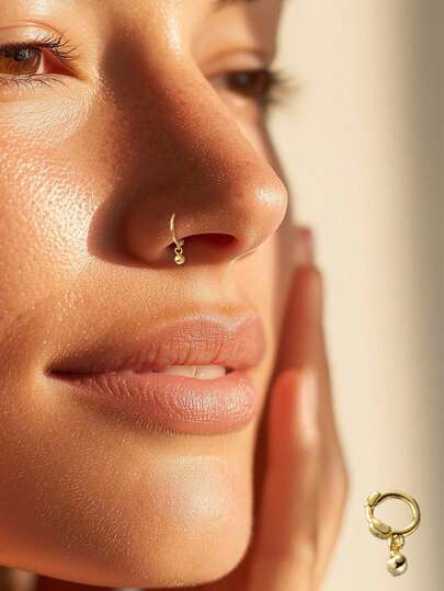 1pc S925 Sterling Silver Minimalist Round Navel Piercing, Exclusive Style For Women, Essential For Parties, Ideal Gift For Girlfriend, Mom And Sister