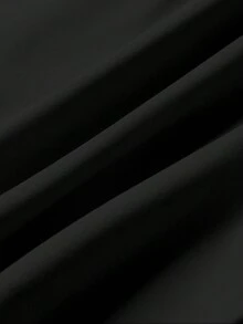 Pantalones cortos casuales con bolsillo lisos para hombres, adecuados para el verano pantalones tacticos de hombre - Negro - Ver 4