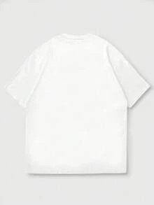Simple Studio | Men's Minimalist Printed Short Sleeve T-Shirt | Suitable For Summer Wear | Comfortable & Breathable | Style - White - View 5