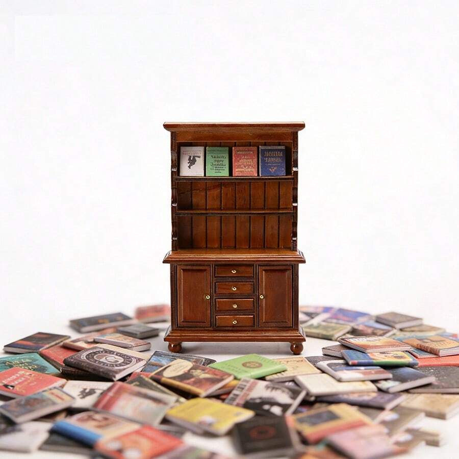 10/20/30 szt. mieszanych miniaturowych symulacji, stałe mini książeczki po angielsku, akcesoria do domków dla lalek w skali 1:12, modele mebli DIY, dekoracje, prezenty noworoczne/walentynkowe, mikroświat, dekoracje meblowe, dekoracje na imprezę, miniaturowa półka na książki wróżka - Miniaturowe ozdoby - Zobacz 1