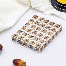 6pcs Of Capybara Dice |D6 Dice With The Cute Capybara Number Printed On Them - White - View 4