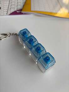 1 buah Gantungan Kunci Penguji Saklar Keyboard Mekanik, Dekorasi Meja, Liontin Ponsel, Mainan Gelisah Anti-Kecemasan Kreatif untuk Meredakan Tekanan Jari - MultiWarna - View 6