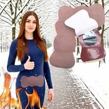6/20/30pcs/Pack Body Heating Patches, Provide Warmth For Buttocks, Thighs And Abdomen - Easy To Use Heating Patches, Lightweight And Practical For Home, Gym And Office - Similar To Natural Body Warmth - Redwood - View 1
