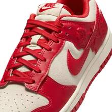 Nike Dunk Low Women's "Red Roses" Coconut Milk/Univer Red HF1986-100 - Red - View 8