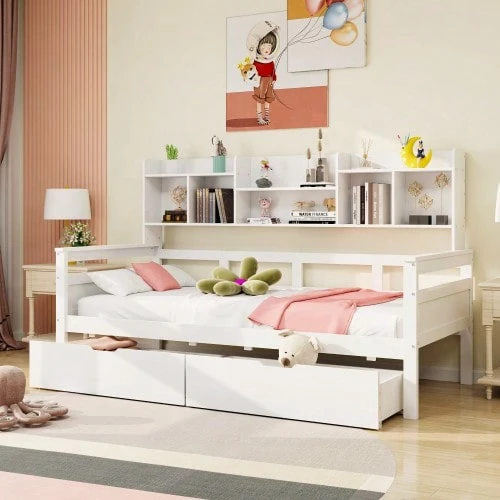 Kids Bed Frames, Headboards & Footboards - White - View 1
