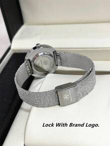 Pablo Raez Relógio de pulso feminino de luxo, cor verde, elegante e moderno, com pulseira de aço inoxidável resistente à água até 50 metros. Ideal para festas e ocasiões especiais. Um relógio elegante e casual com detalhes em diamante, perfeito para mulheres com estilo preppy e charmoso. - Tamanho Único - Ver 4