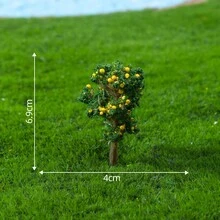 1/10 件装 6.5厘米混合模型树，DIY工艺品，建筑模型，景观场景，自然绿色，手工场景，铁丝花树，成品迷你景观模型树，模型材料 65毫米 - 仿真迷你鐵絲花樹 - 查看 24