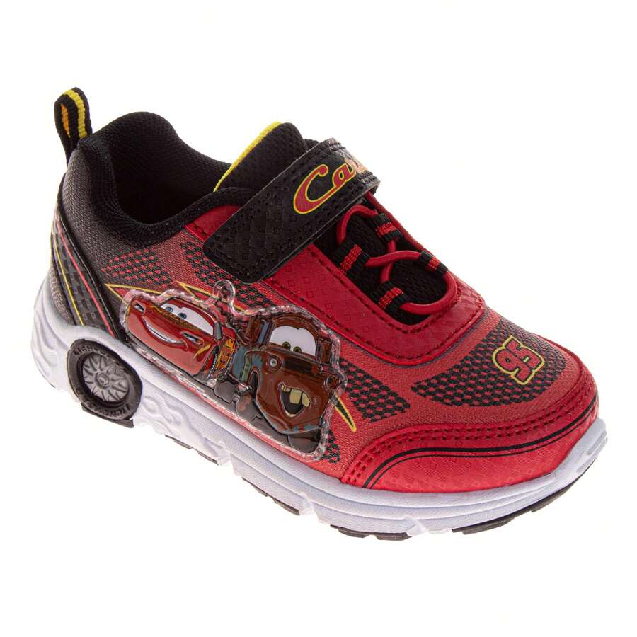 Disney Cars Light Up Athletic Sneakers (Toddlers Sizes 6-10/Little Kids Sizes 11-12) - Đỏ - Xem 1