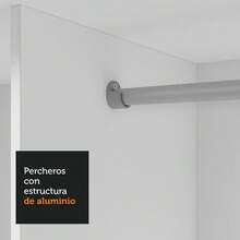 Ropero Closet Madesa 3 Puertas Color Blanco y Marrón 02 - Blanco y Marrón - Ver 7